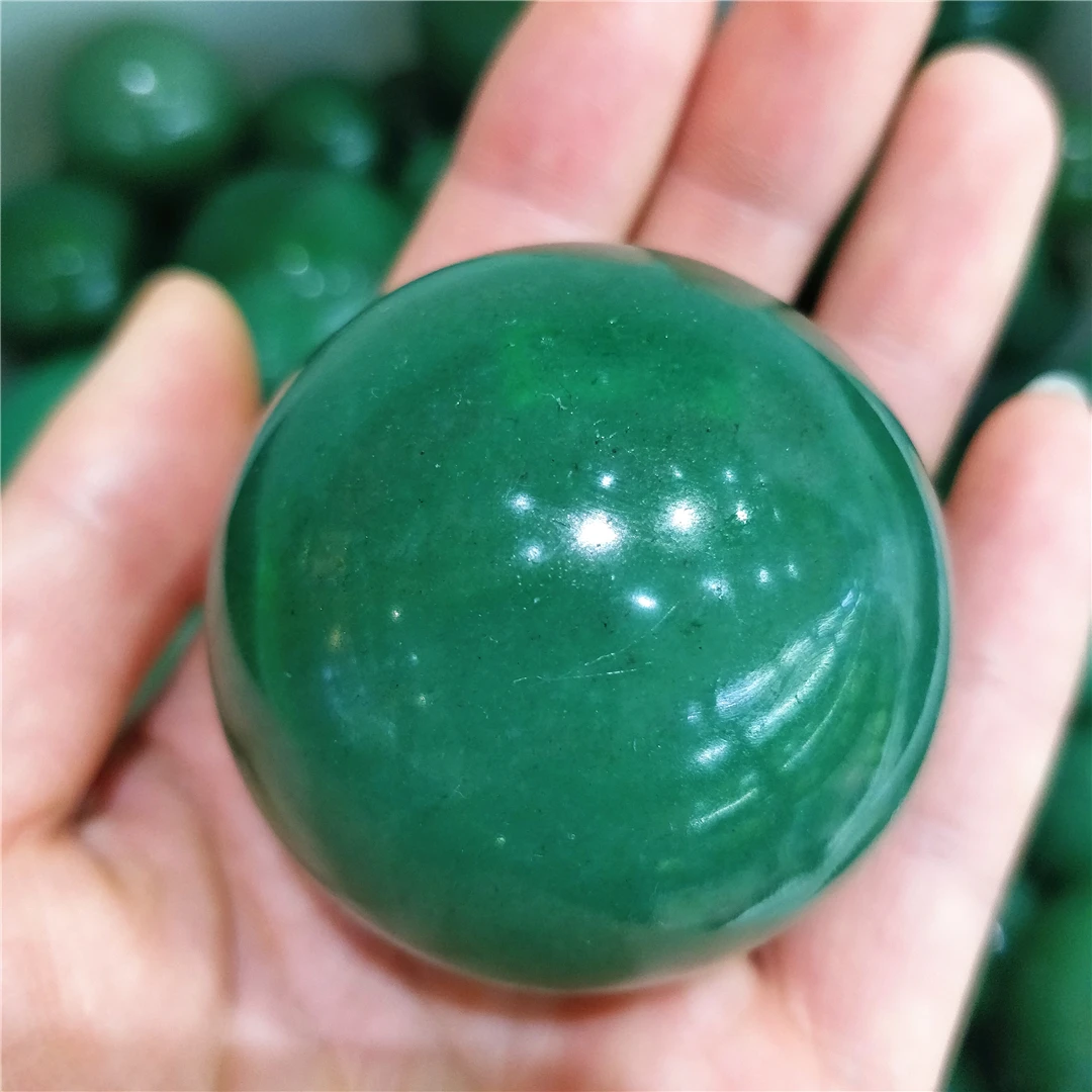 

4.5-5CM Natural Green Aventurine Crystals Ball Sphere Quartz Ornament Minerals Collectibles 7 Chakras Array Of Stars Available