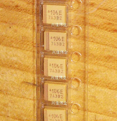 

Original 20pcs/ 25v10UF 106 10UF 25V B3528 B 1210 Tantalum Capacitor