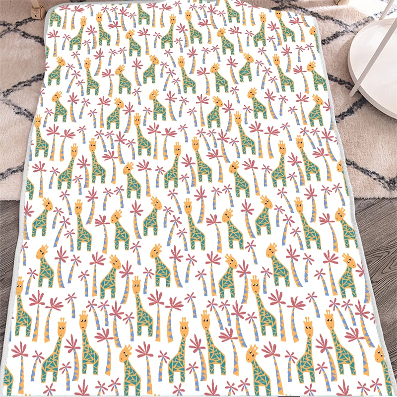 Идиллический цветок узор внутренний диван одеяло Открытый путешествия кровать