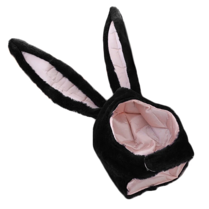 

Funny Plush Bunny Ears Hood Hat Rabbit Eastern Cosplay Costume Headwear Props M89E