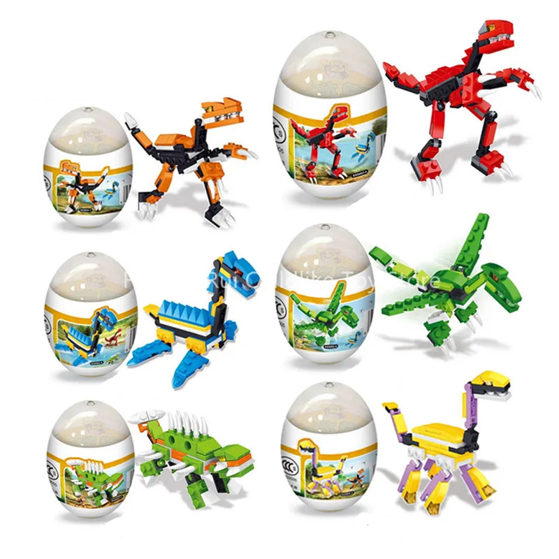 

hot sale ABS Dinosaur Eggs building blocks educational gifts toys for children