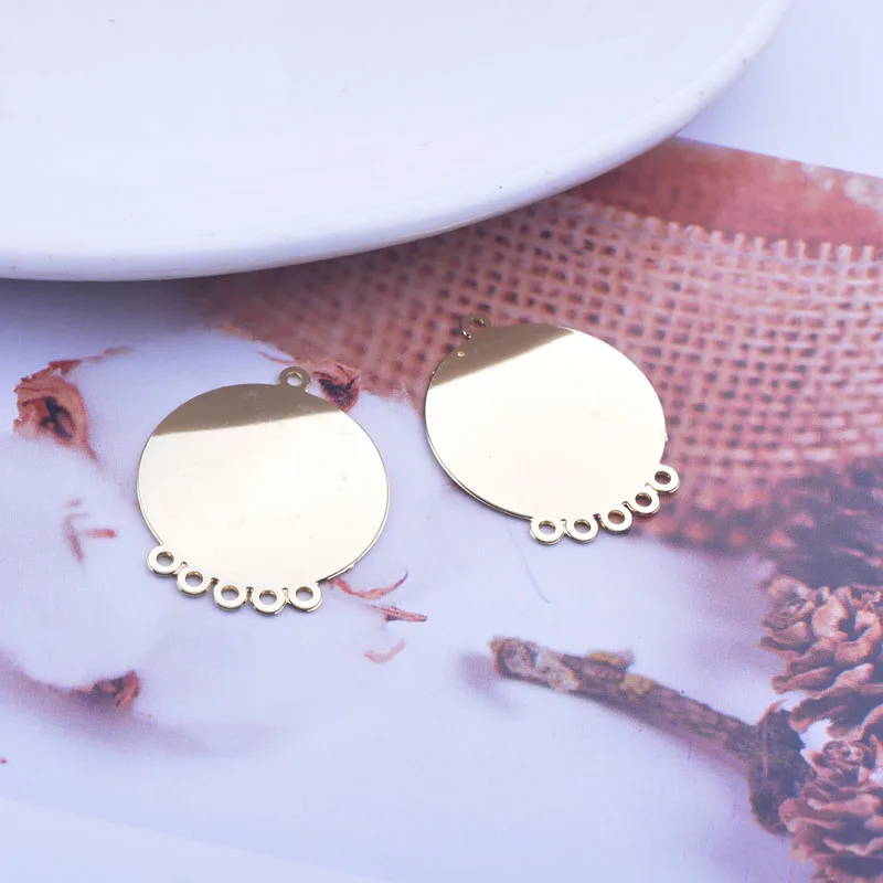 Серьги-коннекторы с кабошоном 5 отверстиями 30 шт. 20 мм | Украшения и аксессуары