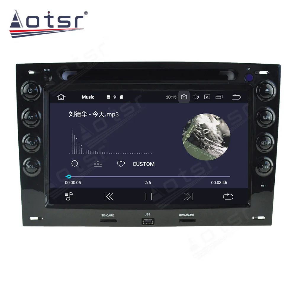 Автомобильный плеер PX5/PX6 Android 10 GPS-навигация для Renault Megane 2003-2009 Авторадио стерео