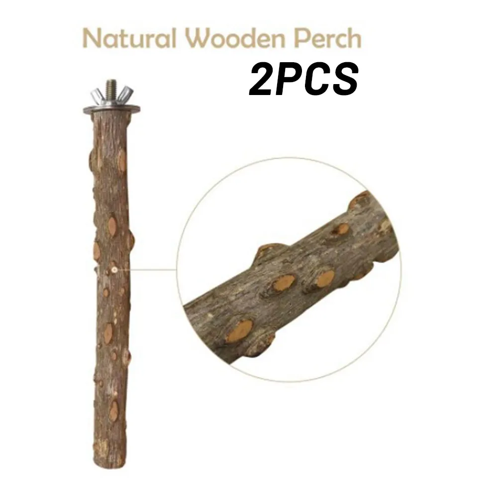 

Parrot Grinding Perch Paw Pets Playing Set Stand Toys Wooden Accessories