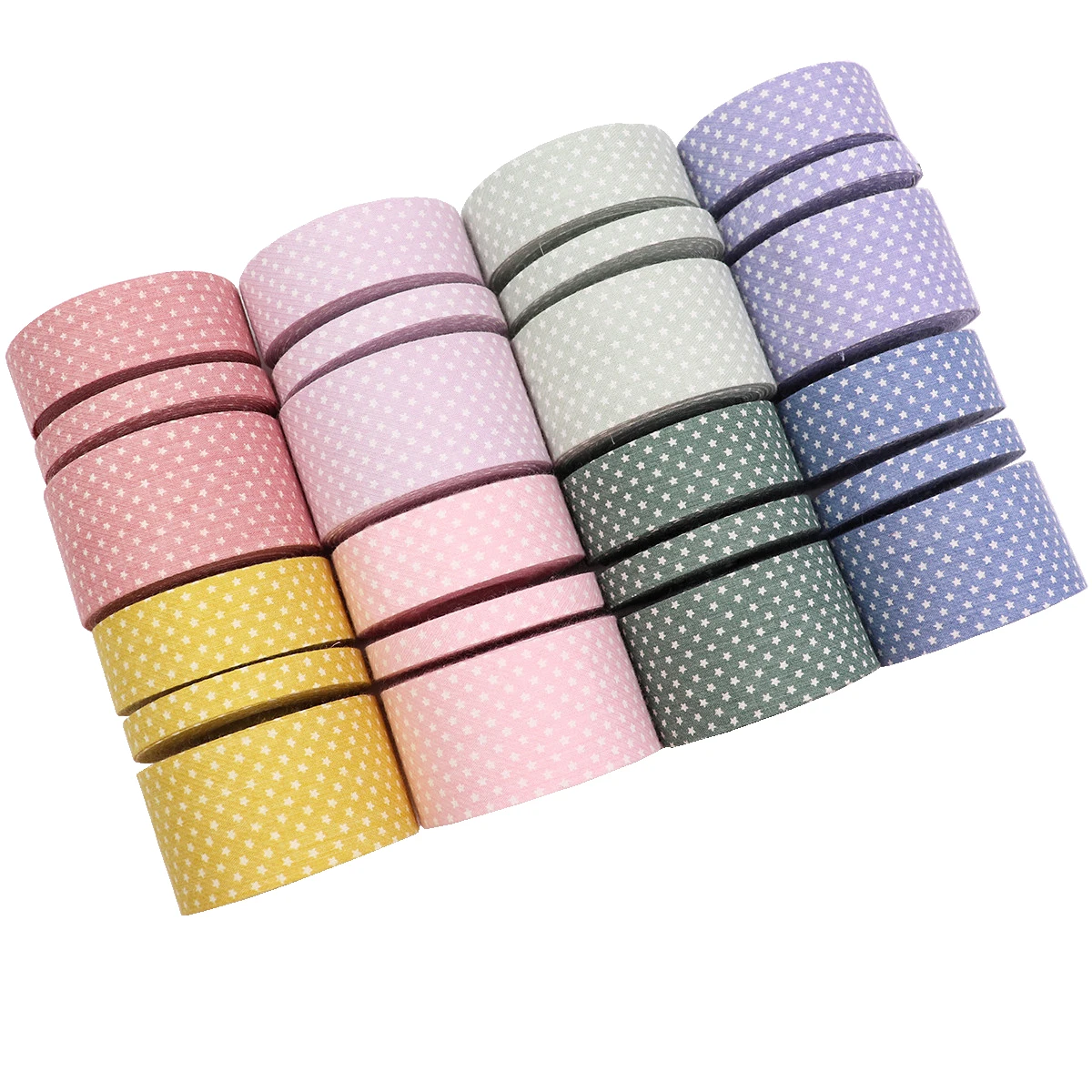 5 yards Printed Embossed Ribbon Monochrome Star Ribbon Handmade Bowknot Hair Accessories Hairpin Material Accessories