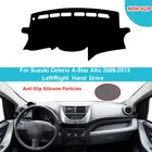 Накладка на внутреннюю панель автомобиля, коврик, ковер, подушка для Suzuki Celerio A-Star, Alto 2009, 2010, 2011, 2012, 2013, солнцезащитный козырек панель Dashmat