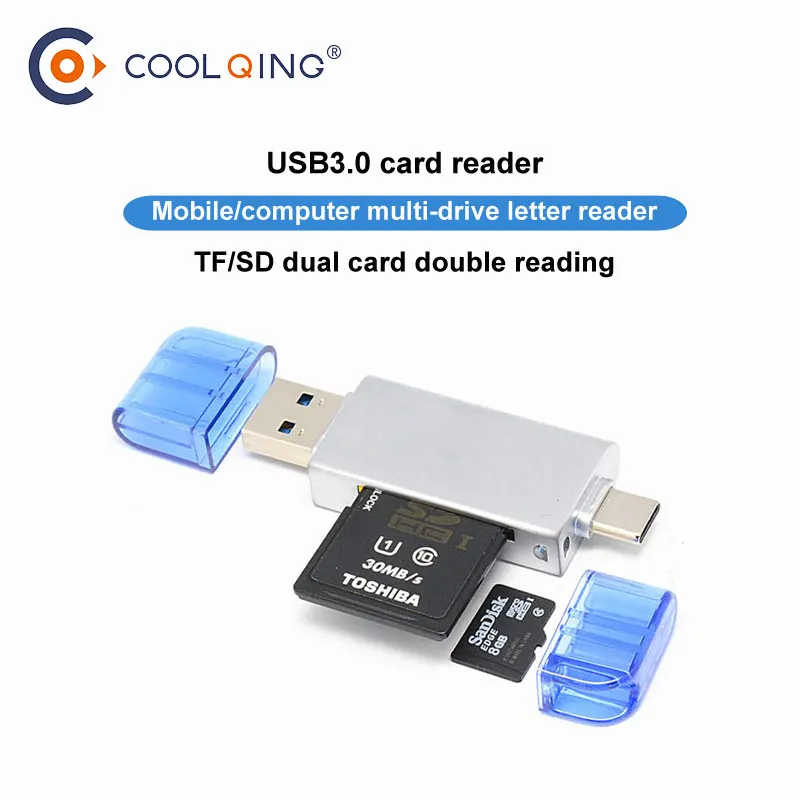 Кардридер USB 3 0 SD/Micro SD TF OTG Смарт карта памяти адаптер для ноутбука Тип C кардридер