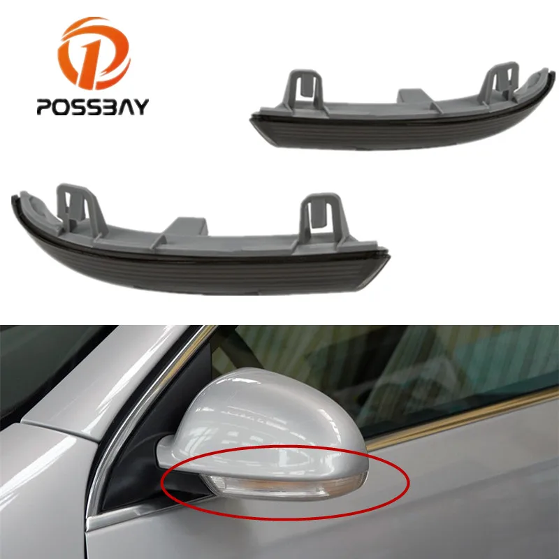 

Posbay 2 шт. струящийся указатель поворота светильник светодиодный боковое крыло зеркало заднего вида динамический индикатор светильник для VW...