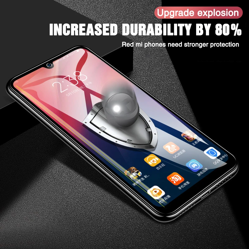 3 шт. полное покрытие из закаленного стекла для Xiaomi Redmi Note 7 8 6 5 Pro 5A Защита экрана для Redmi 6A 5A 6 PRO Защитная стеклянная пленка