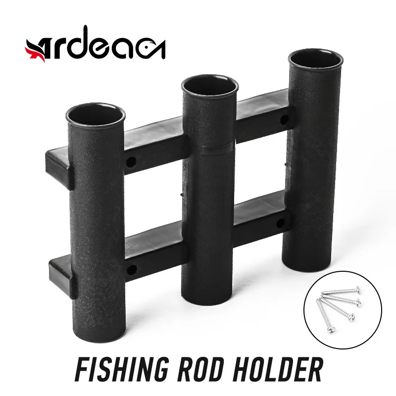 ARDEA 3 Pole tube rack fishing rod triple rod holder with mounting screws