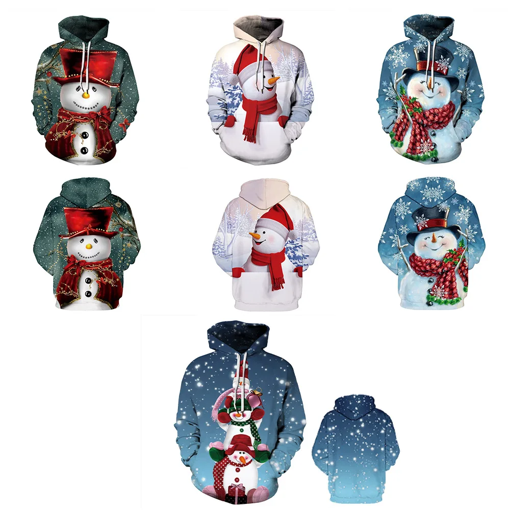 2020 Новое поступление Рождественский косплей костюм снеговика 3d цифровой печати