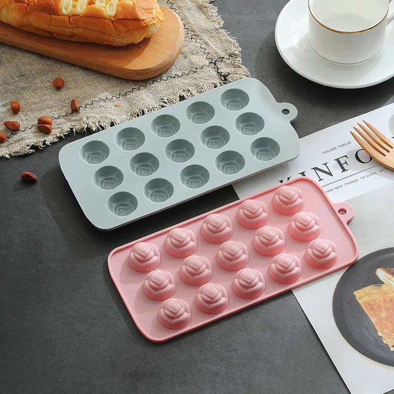 Super Meng Handmade Baking Mould Three-dimensional Floret Silicone Chocolate Diy Ice Cube BakingTools | Дом и сад