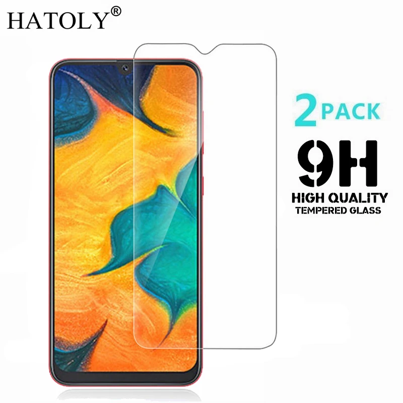 2 шт. закаленное стекло для Samsung Galaxy A50 ультратонкая защита экрана A30 пленка A20 |