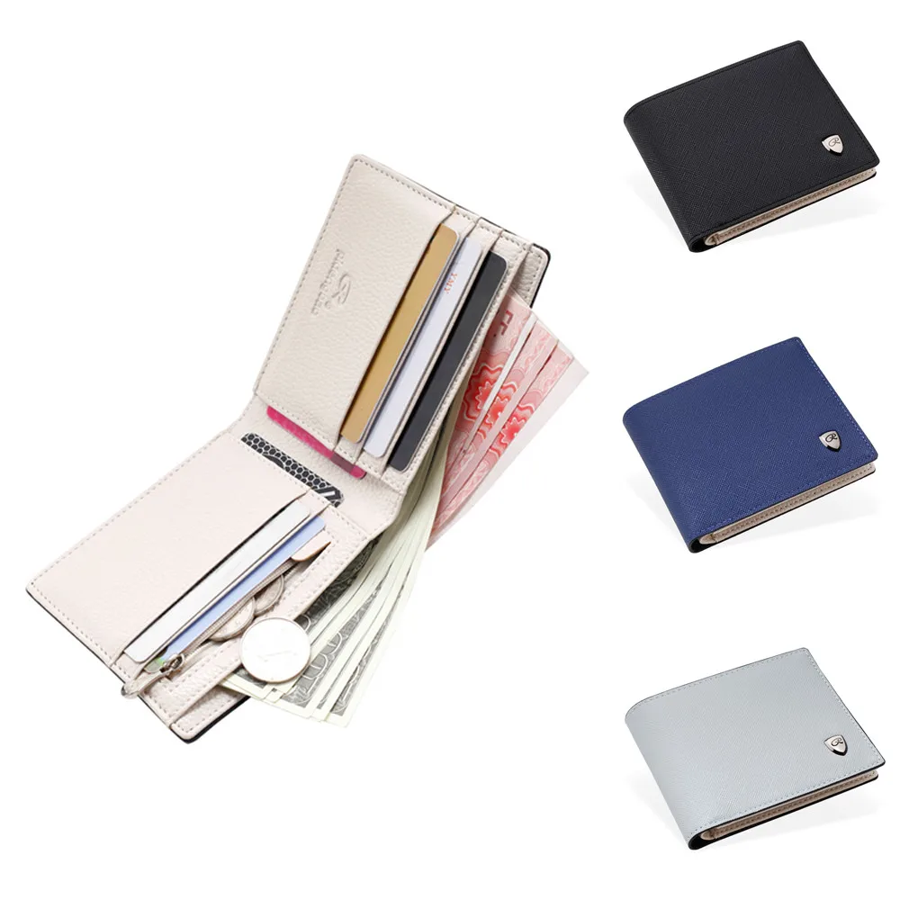 Однотонный мужской короткий Портативный кошелек для покупок на открытом воздухе