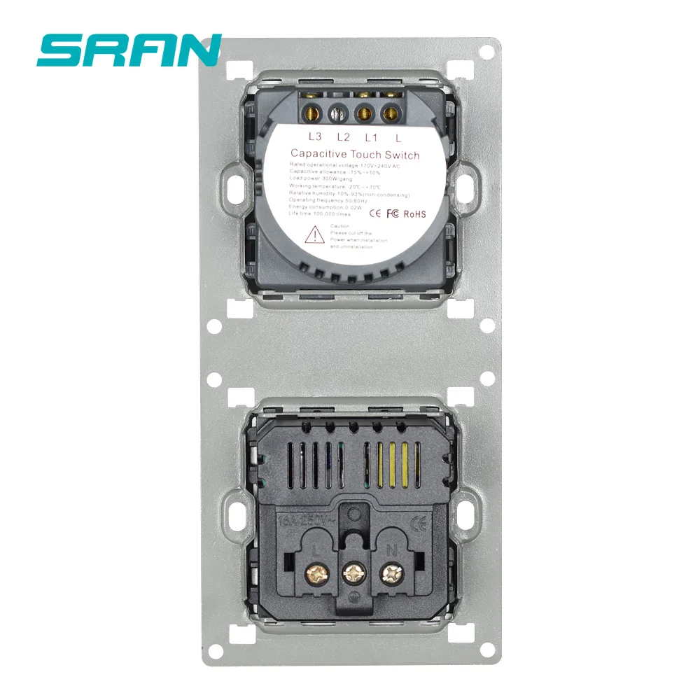Сенсорный выключатель SRAN розетка питания с выключателем светильник 1/172 банды 1