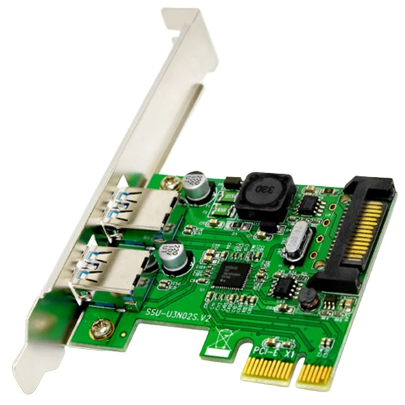 

USB PCI E адаптер PCI E на 2 порта USB 3,0 адаптер расширения карты USB3.0 PCI Экспресс слот преобразователь чип NEC