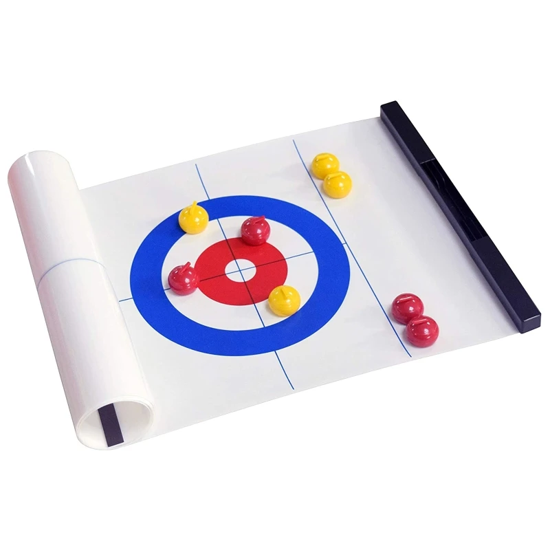 

Foldable Mini Curling Table Curling Ball Tabletop Curling Game For Kid Adult Family School Travel Tabletop Culing Game Family Ga