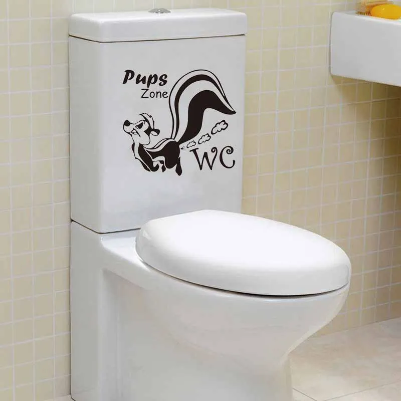 WC знак входа в туалет наклейки на дверь для общественного места украшения дома