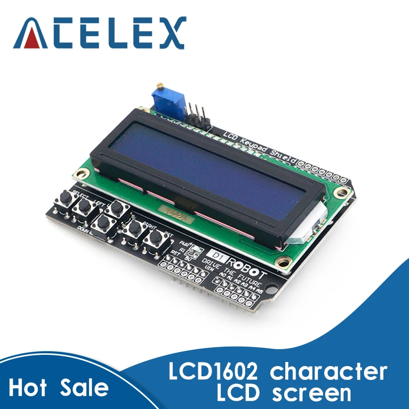 ЖК экран с клавиатурой дисплей 1602 модуль дисплея для Arduino ATMEGA328 ATMEGA2560 raspberry pi UNO