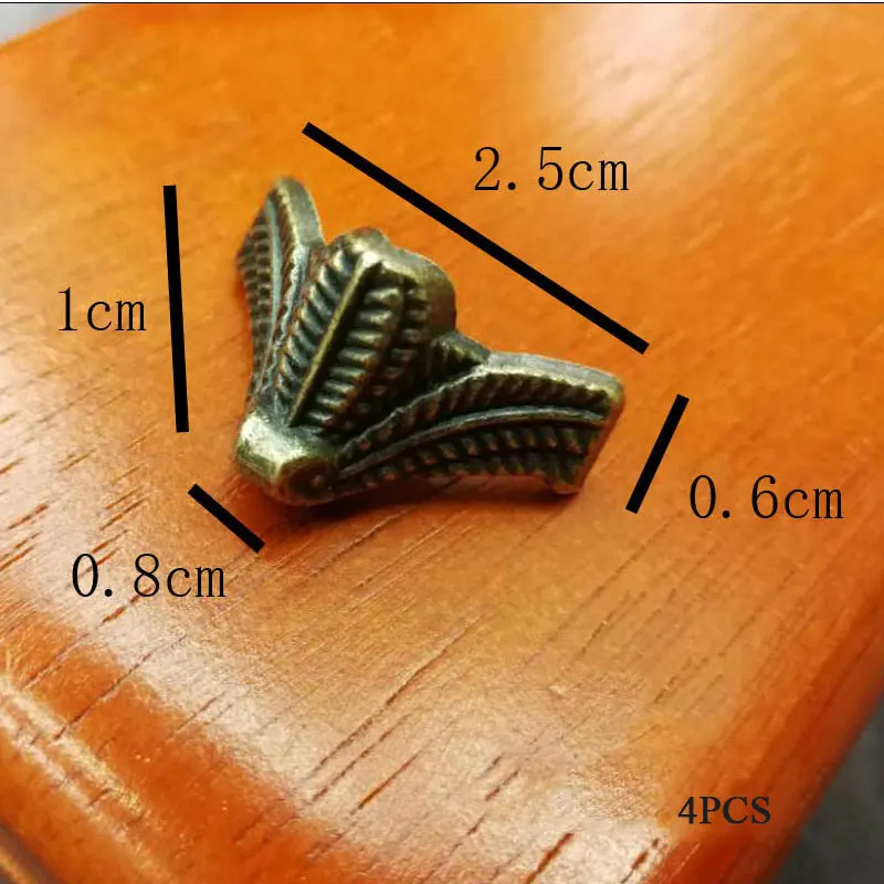 

Four-legged Decorative Feet Wood Case Leg Corner Protector Decorative Feet Furniture Foot Decorative Four-legged Foot Support