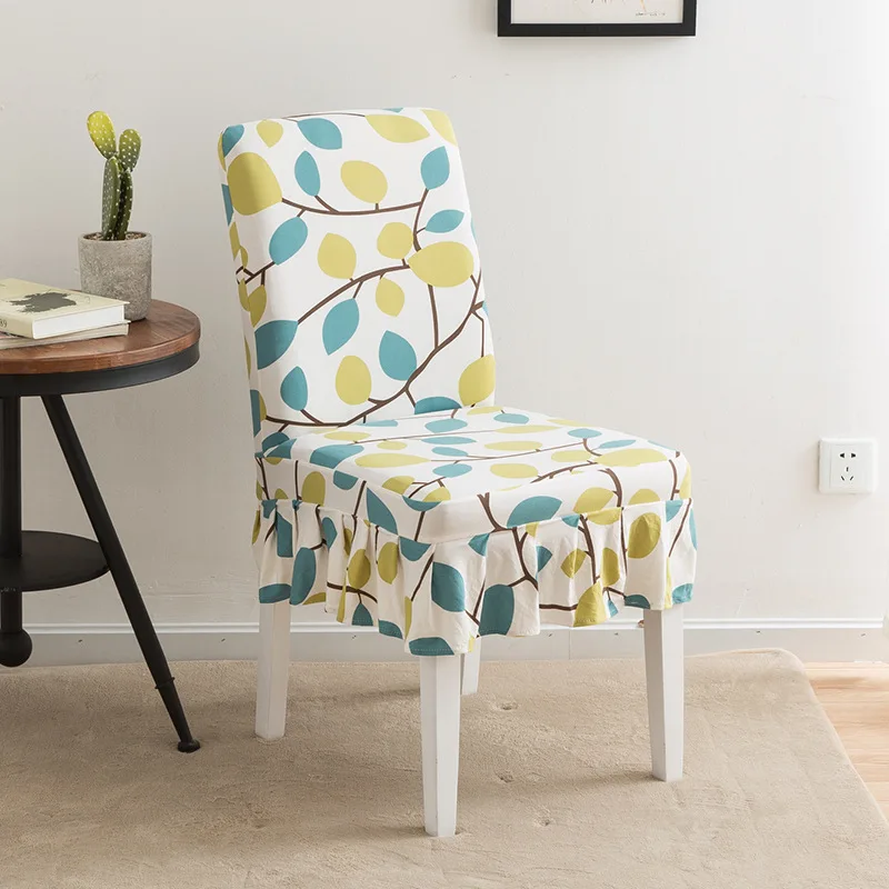 

Geometry Chair Cover Dining Elastic Chair Covers Spandex Stretch Elastic Office Chair Case Anti-dirty Removable 1/2/4/6piece