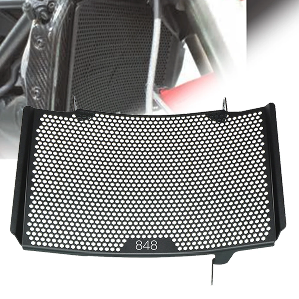 

848 Motorcycle Accessories Radiator Guard Protector Grille Grill Cover For Ducati 848 Upper 2007 2008 2009 2010 2011 2012 2013