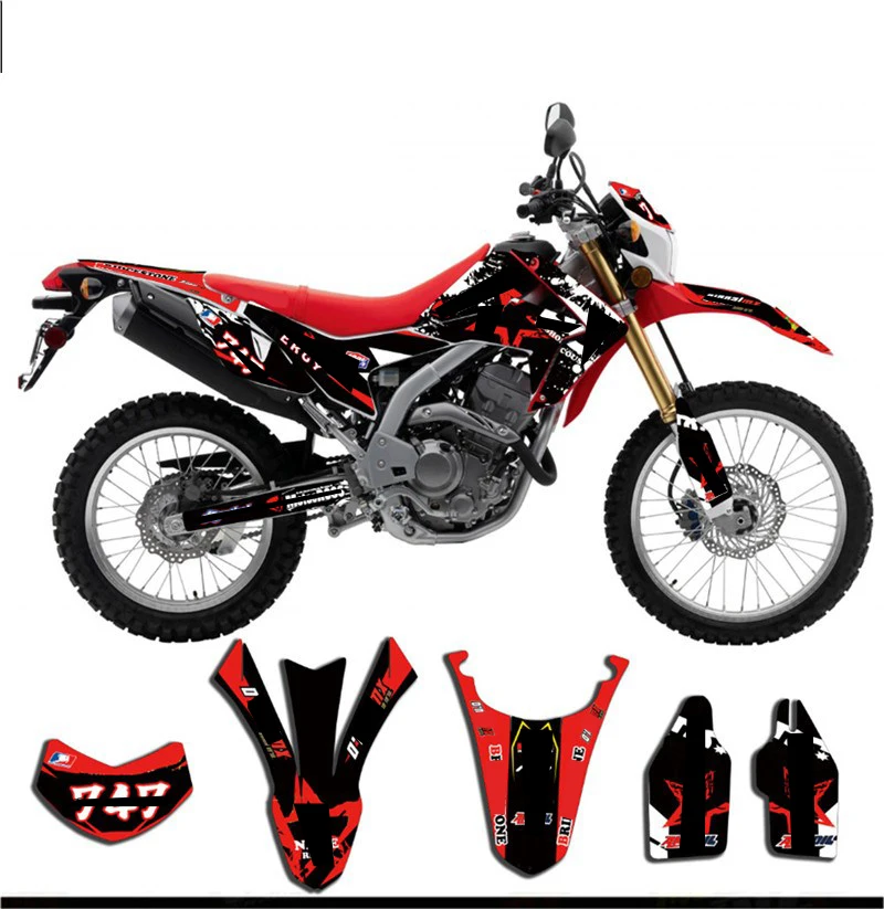 Велосипед Мотоцикл команда наклейки графические комплект фона для Honda CRF250L CRF 250L