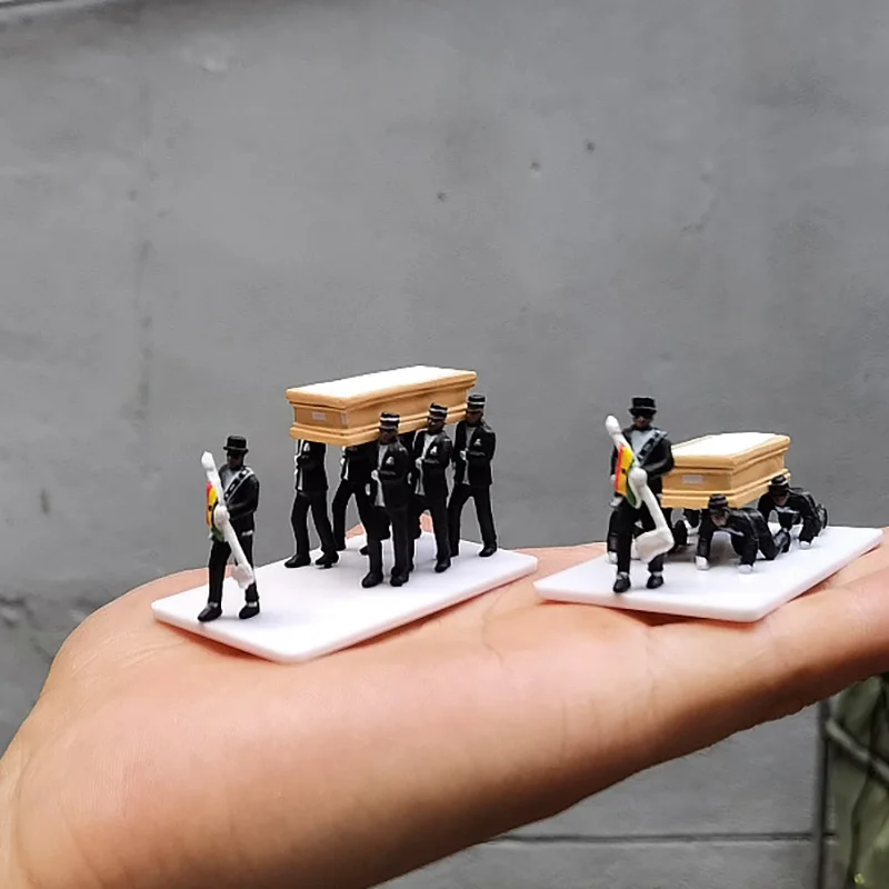 

Fashion Black Carry The Coffin Team Figure Crawling Type Black Carry The Coffin Action Figure Collection Toy
