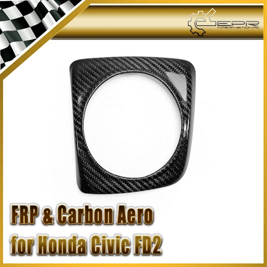 

For Honda 06-11 Civic FD2 Carbon Fiber Shifter Trim (LHD Manual Only) Glossy Finish Gear Surround Stick On Type Tuning Drift Kit