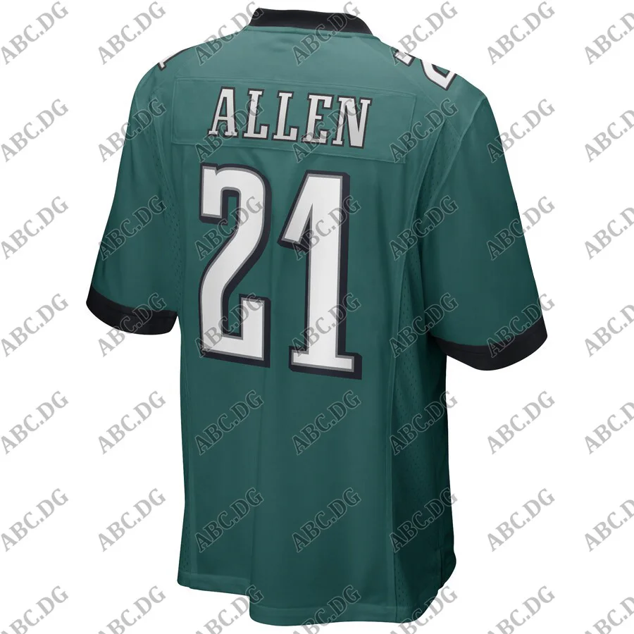 Men American Football Jersey Women Kid Youth Philadelphia Eric Allen Midnight Green Game Retired Player | Спорт и развлечения