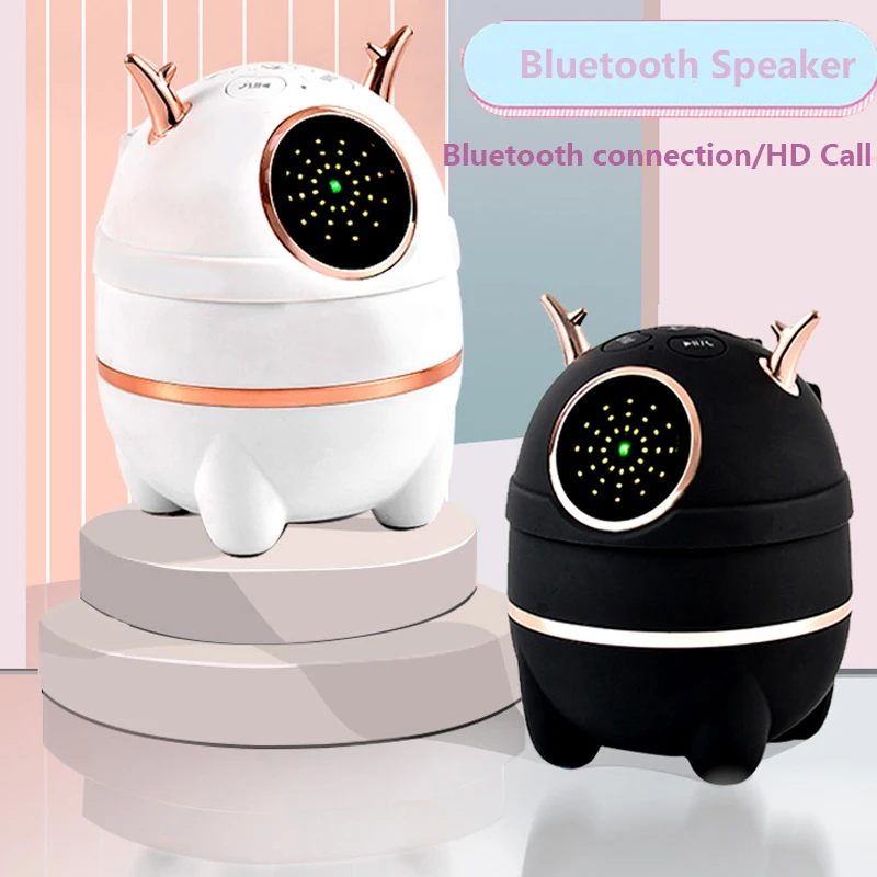 2021 симпатичный мультяшный Bluetooth 5.0 динамик настольный стерео Hi-Fi аудио mp3-плеер