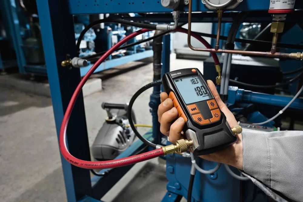 Digital Vacuum Micron Gauge Pressure With Bluetooth Hvac Temperature Tester Measuring Instrument Device Smart App Testo 552