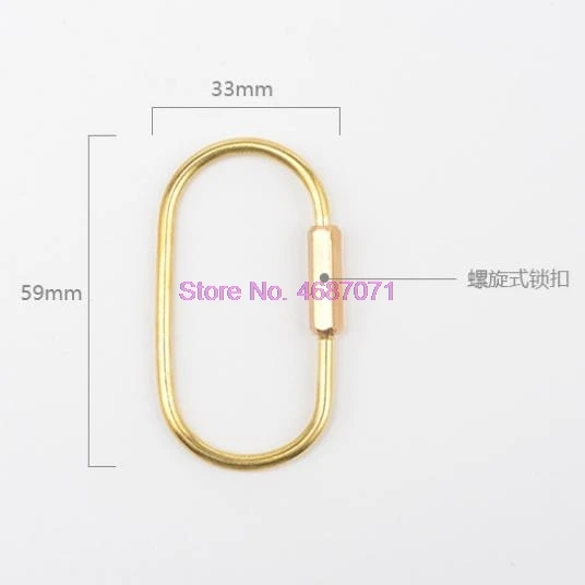 От DHL 500 шт брелки унисекс чисто ручной работы Медные Брелки простые латунные