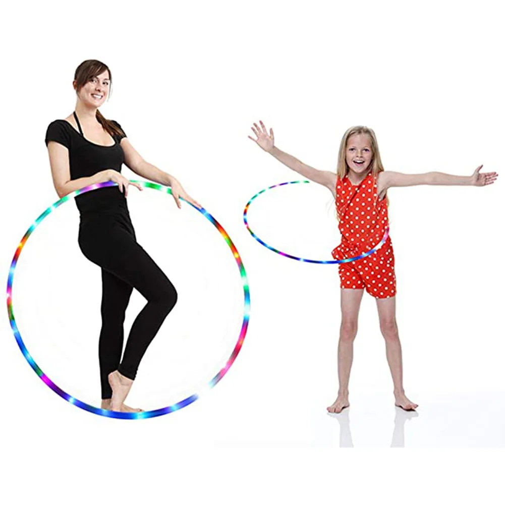 

24LEDs Lights Fitness Circle Colorful LED Fitness Weight Loss Circle for Dancing Show Performance B2Cshop