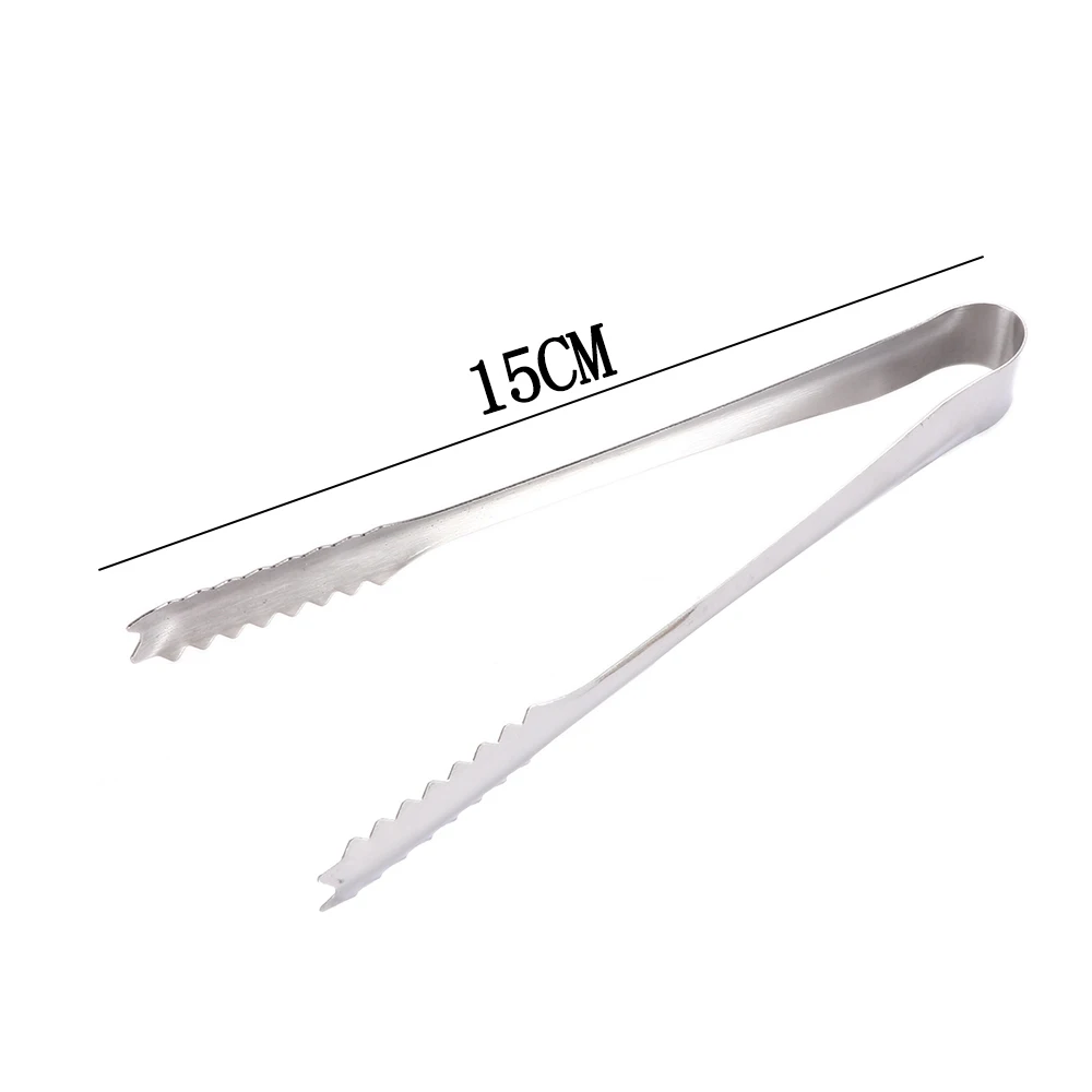 1 шт. щипцы для пищи из нержавеющей стали барбекю бара зажим хлеба еды ледяной