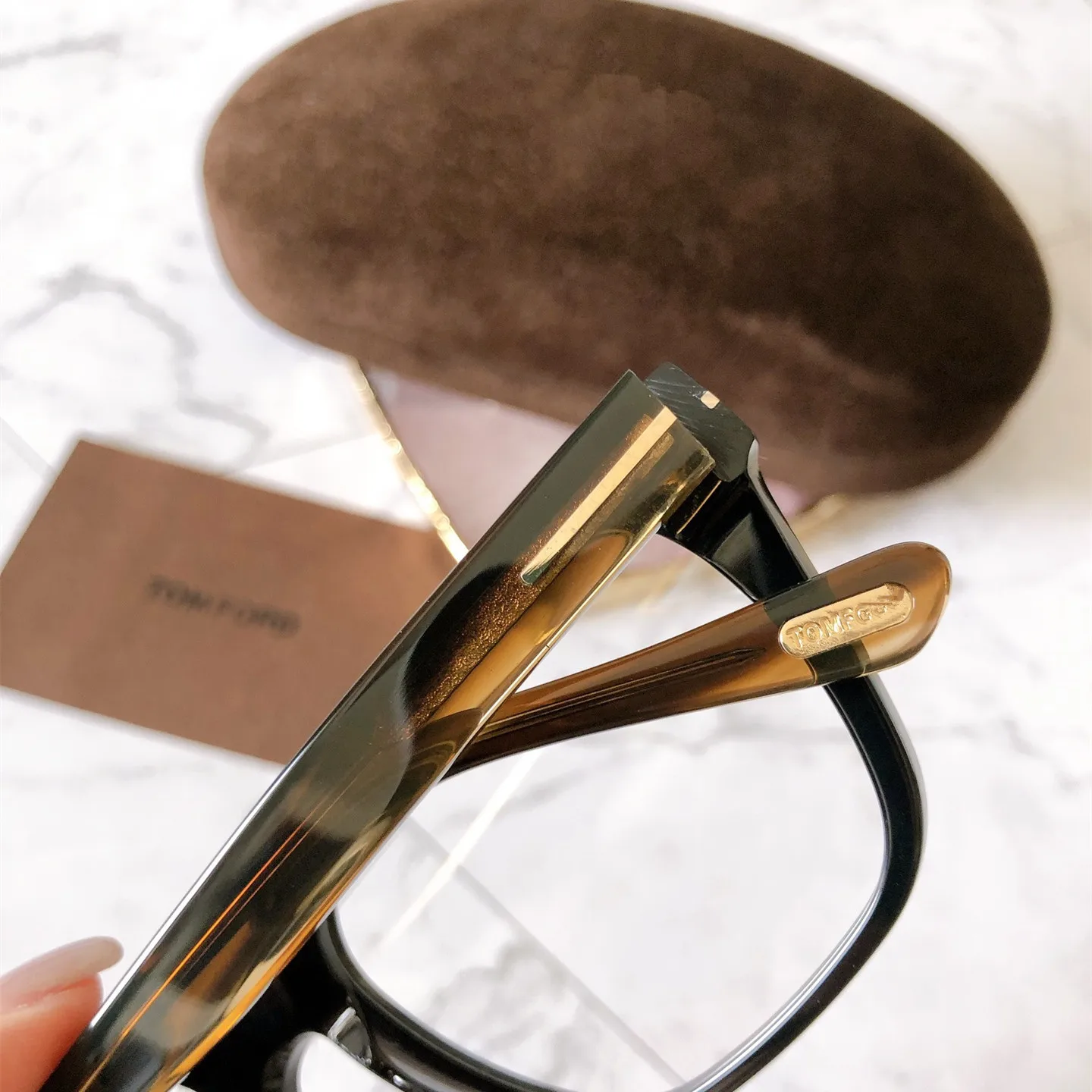 

High Quality Brand 2021 New Acetate Square Eyewear Frame Men's And Women's Prescription Blue Light Glasses TF5477