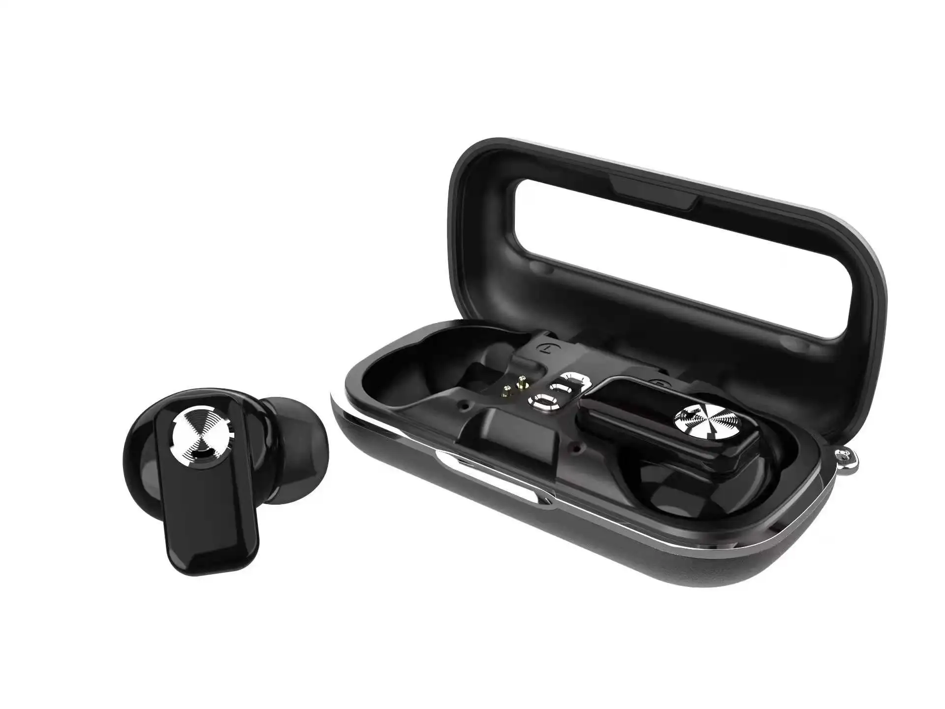 

TWS-стереонаушники с поддержкой Bluetooth и зарядным футляром