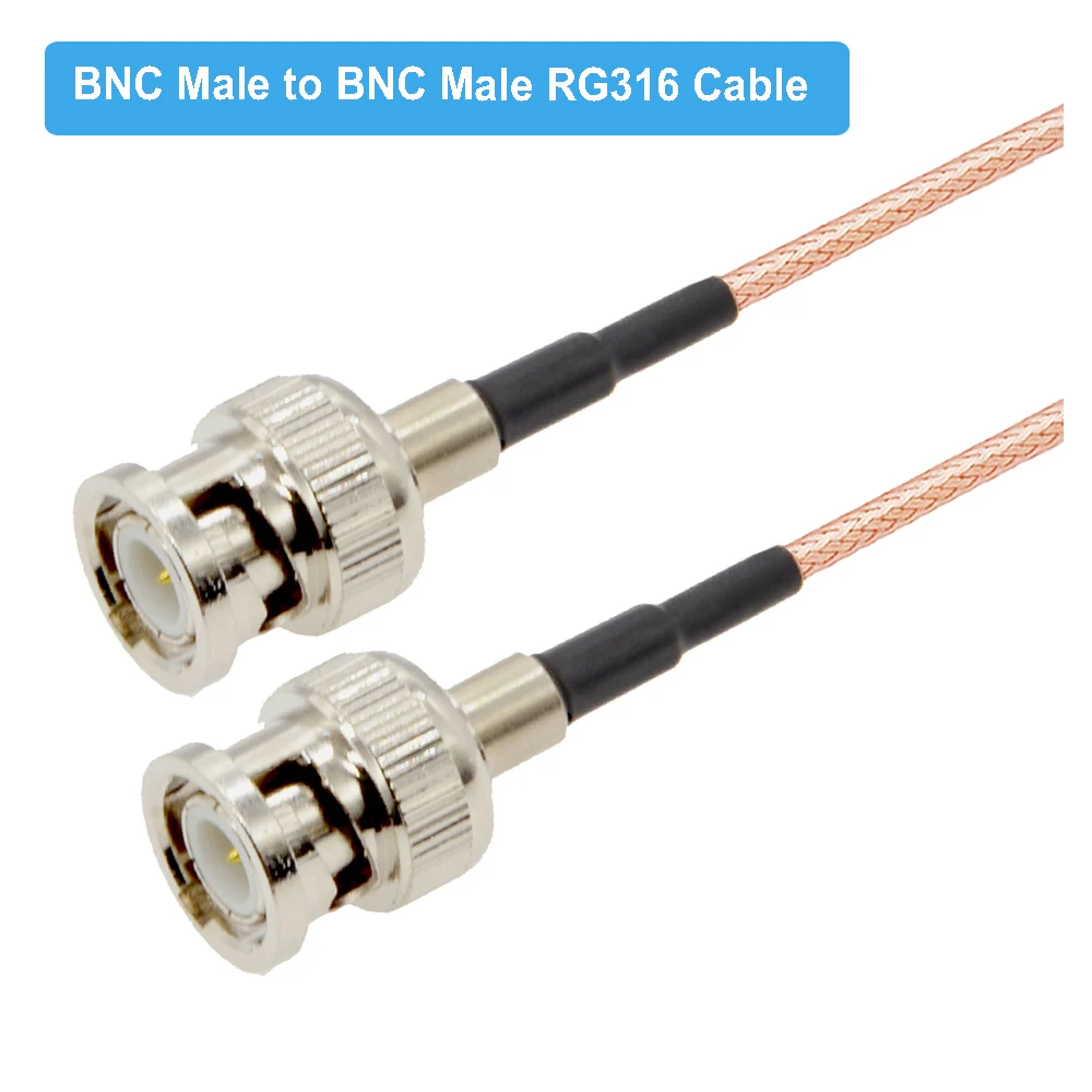 Коннектор BNC Мама к коннектору папа 50 Ом RG316 RF коаксиальный перемычка Кабель