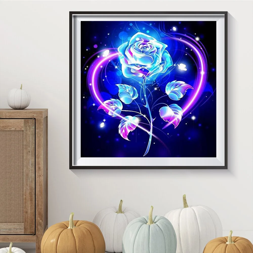 5D алмазная живопись сделай сам роза цветок и бабочка полная вышивка Алмазная