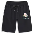 Шорты мужские из дышащего хлопка, с цветочным принтом розы