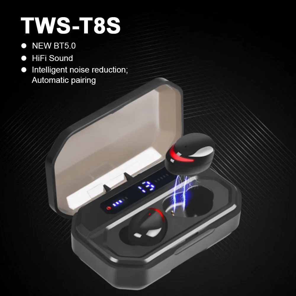 TWS беспроводные наушники IPX7, водонепроницаемые спортивные наушники с Bluetooth, HiFi Звук, 6D объемные наушники, супер бас гарнитура