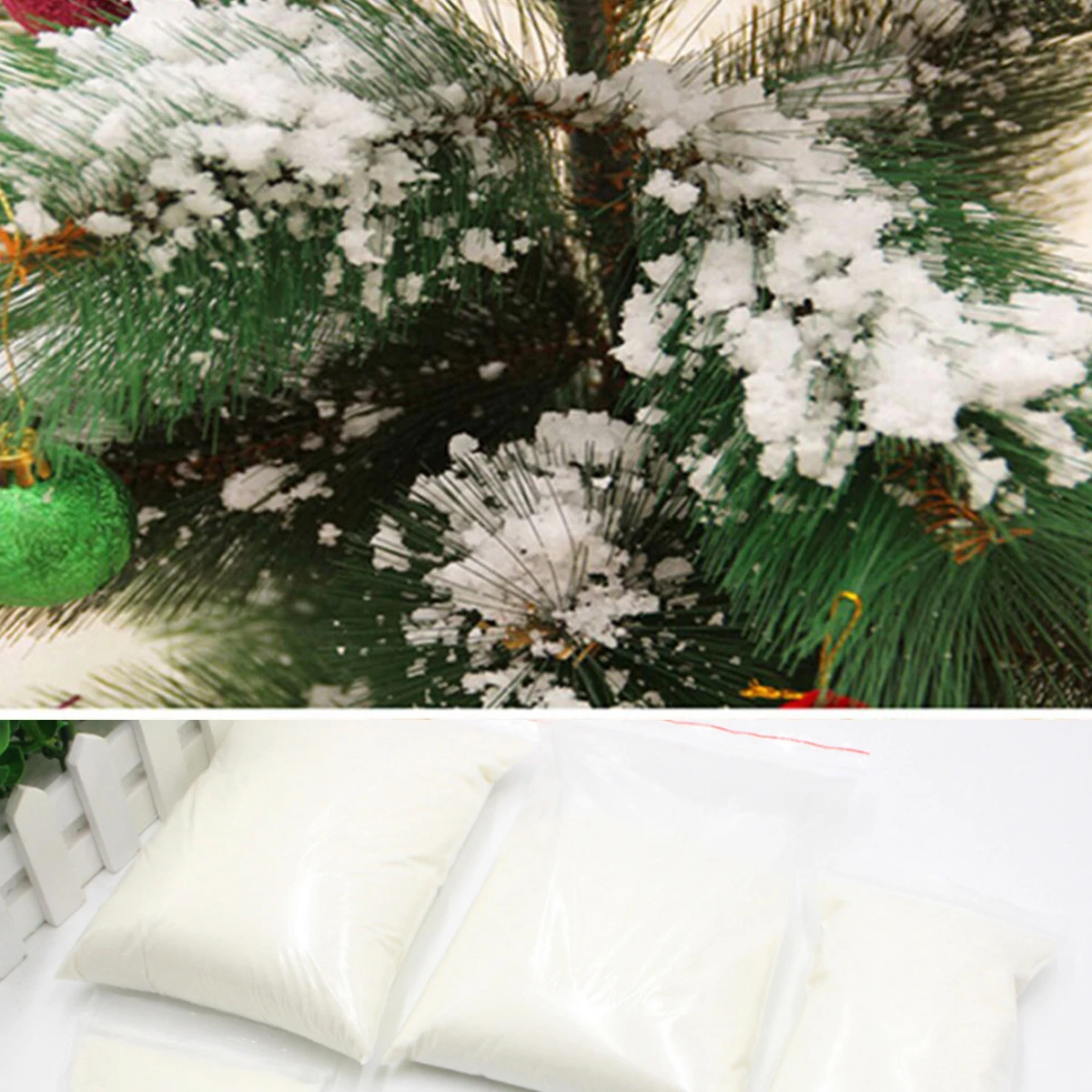 Волшебное искусственное многоразовое украшение в виде снега для рождественской