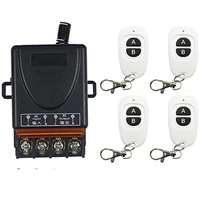 ac 110v 220 v 1 ch 1ch 10a rf wireless switch relay receiver remote controllers white ab keys waterproof transmitter