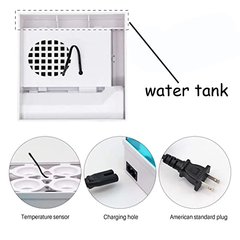 4 шт. инкубатор для яиц миниатюрная цифровая температура брошь фермы перепелиных