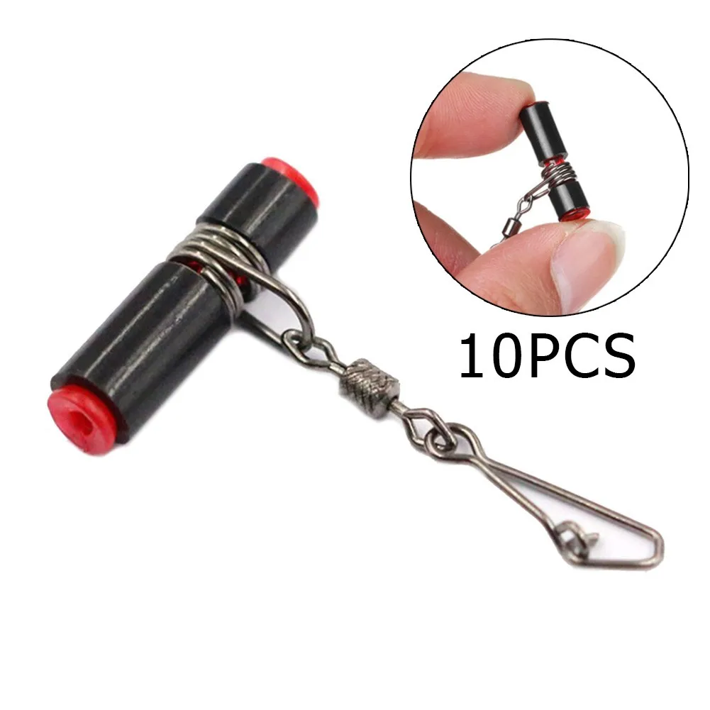 

10pcs Saltwater Fishing Balance Swivel With Quick Pin String Hook Bracket Sinker Slide Fish Line Sinker Slide Pesca Iscas Tackle