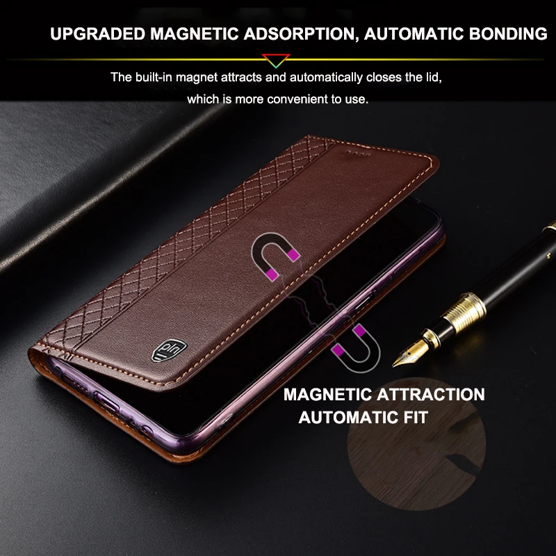 business genuine leather case for huawei honor 9 10 10i 20 20s 20i 30 30s lite pro plus magnetic flip cover phone cases free global shipping