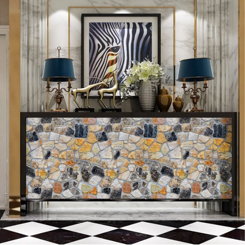 Каменные кирпичные настенные наклейки для гостиной спальни шкафа столовой