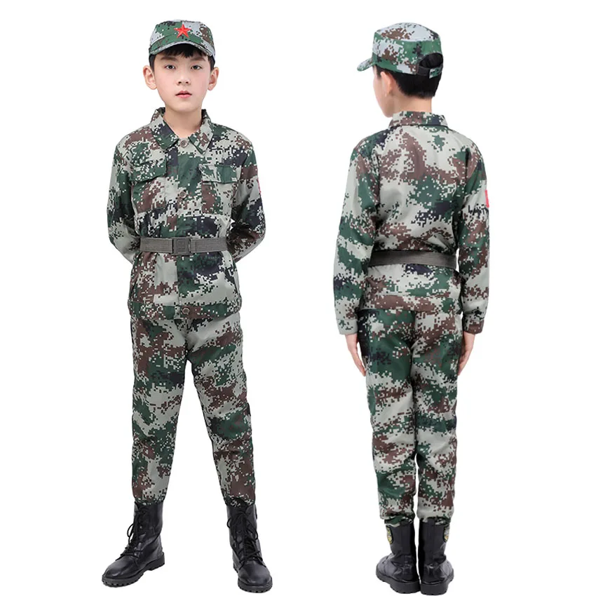 Детская Военная униформа для учеников комплект из тактической боевой куртки и