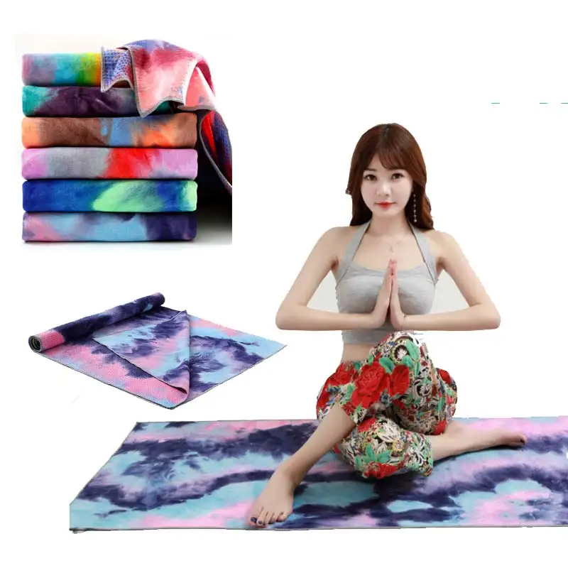

183*63cm Non Slip Yoga Mat Cover Towel Anti Skid Microfiber Sweat Absorbent Yoga Mat Towels Pilates Blankets Fitness X114A