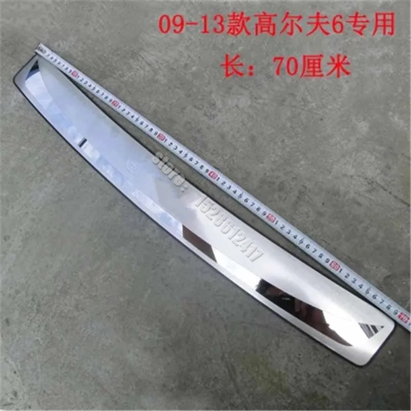 

Stainless Steel Rear Bumper Protector Sill Trunk Tread Plate Trim for Volkswagen Golf 6 2009-213 Car styling